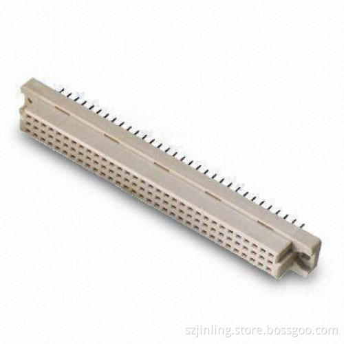 DIN Connector, Female Header Triple Rows, Straight Angle